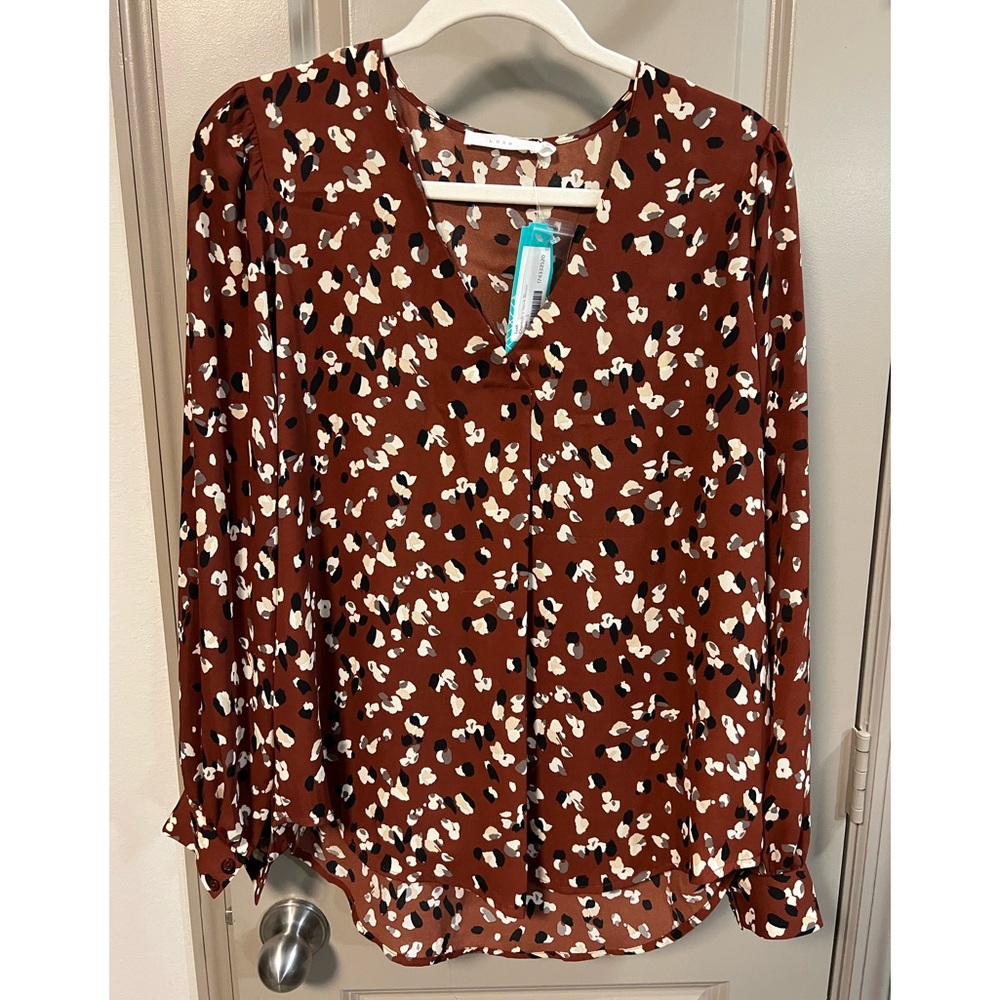V-neck blouse